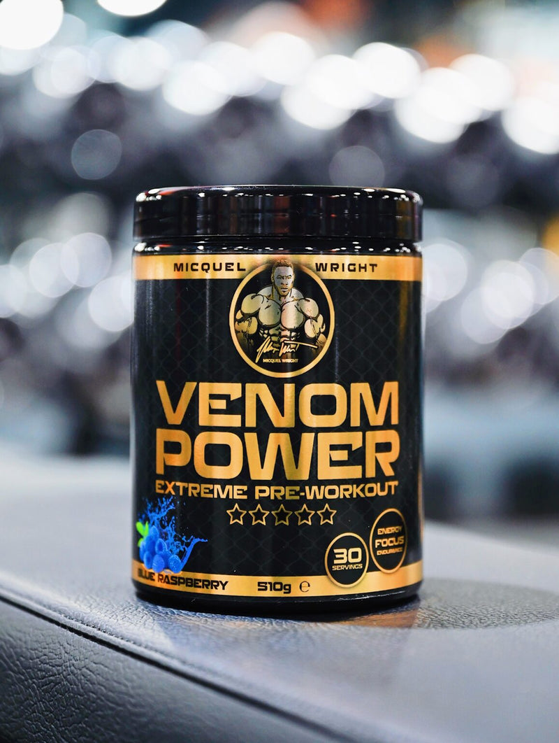 Venom Power Pre Workout 510g Blue Raspberry at MySupplementShop.co.uk