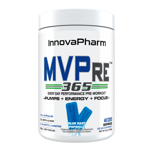 InnovaPharm MVPRE 365 460g - Blue Razz Popsicle - Pre Workout at MySupplementShop by Innovapharm
