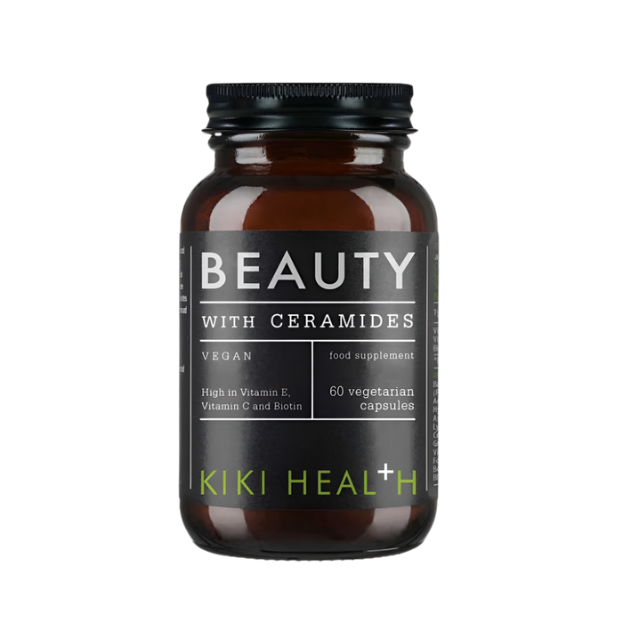 KIKI Health Beauty Skin Radiance Beauty Capsules - Plant-Based Ceramides, Vitamin E, Biotin & Zinc for Hydrated, Youthful Skin