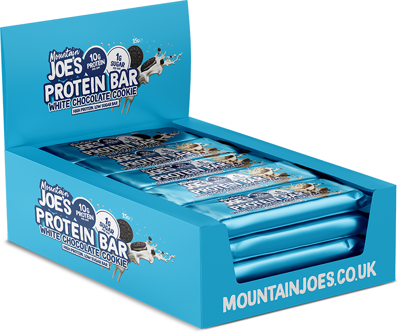 Mountain Joe's Protein Bar 12x35g White Chocolate Cookie Cream