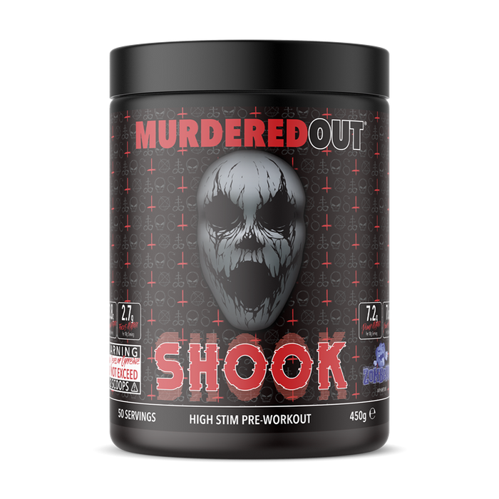 Murdered Out Shook High Stim Pre Workout 450g