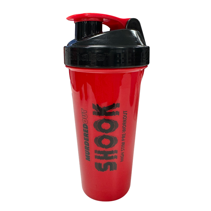 Murdered Out Shook Smartshake Shaker 600ml Red / Black - Sports Supplements at MySupplementShop by Murdered Out