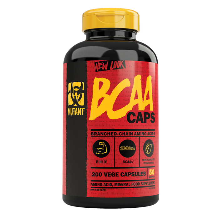 Mutant BCAA Capsules for Muscle Growth & Recovery - 200 Capsules - Amino Acids and BCAAs at MySupplementShop by Mutant