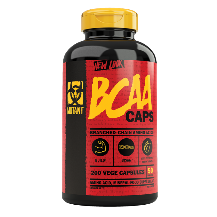 Mutant BCAA Capsules for Muscle Growth & Recovery - 200 Capsules - Amino Acids and BCAAs at MySupplementShop by Mutant