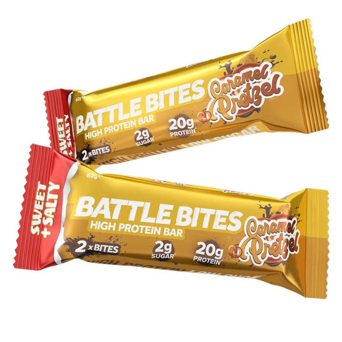 Battle Bites Protein Bars – High Protein, Low Sugar Snack – All Flavours Available 12x62g