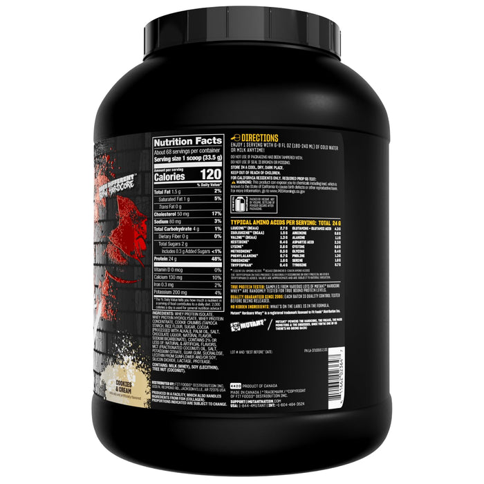 Mutant Hardcore Whey 2270g