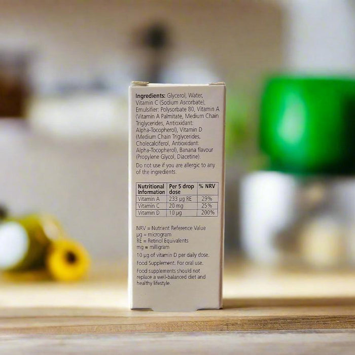 NHS Healthy Start Kids Vitamin Drops at MYSUPPLEMENTSHOP Back View