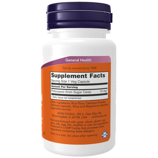 NOW Foods Policosanol 10 mg 90 Veg Capsules - Liver Support at MySupplementShop by NOW Foods