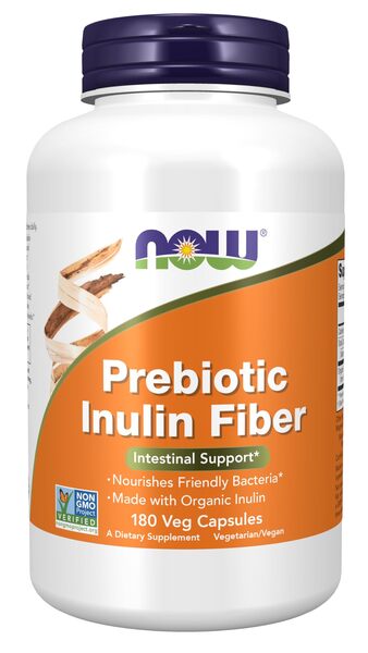 NOW Foods Prebiotic Inulin Fiber - 180 vcaps