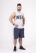 Nebbia Back To The Hardcore Tank Top 144 - White - Tank Top at MySupplementShop by Nebbia