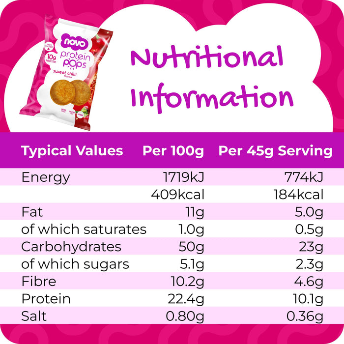 Novo Nutrition Novo Protein Pops 6x45g