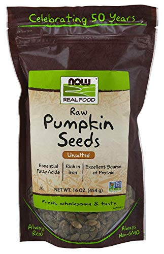 Now Foods Pumpkin Seeds, Raw & Unsalted 16 oz