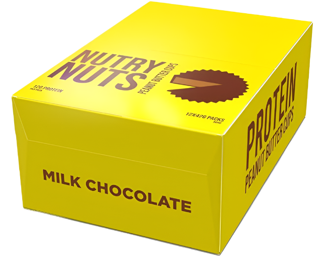 Nutry Nuts Zero Added Sugar Protein Peanut Butter Cups 12x42g