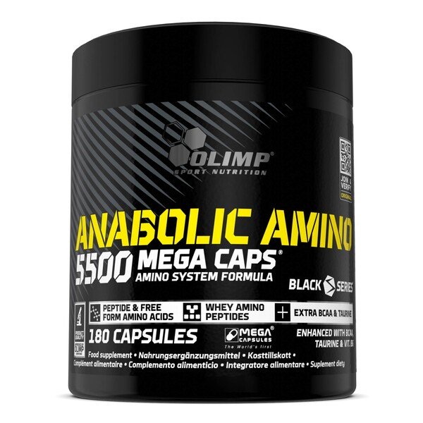 Olimp Nutrition Anabolic Amino 5500, Mega Caps - 180 caps