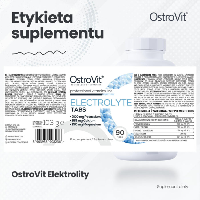 OstroVit Electrolyte - 90 tabs