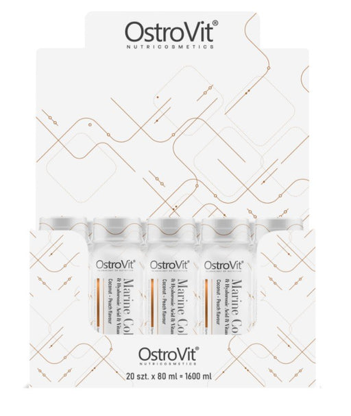OstroVit Marine Collagen Shot, -Peach - 20 x 80 ml.