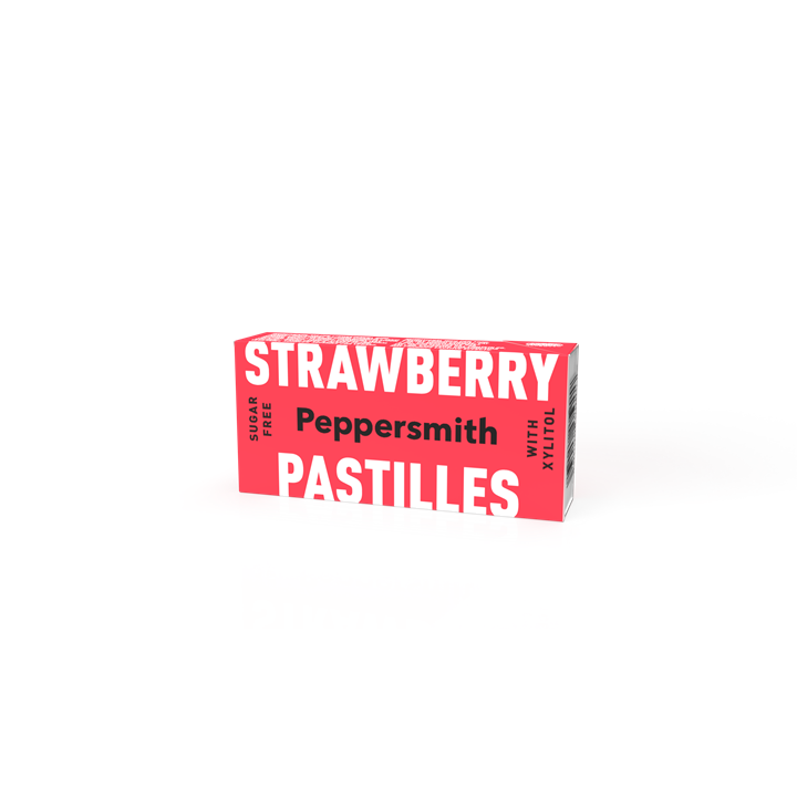 Peppersmith Pastilles 12x15g Strawberry - Chewing Gum at MySupplementShop by Peppersmith