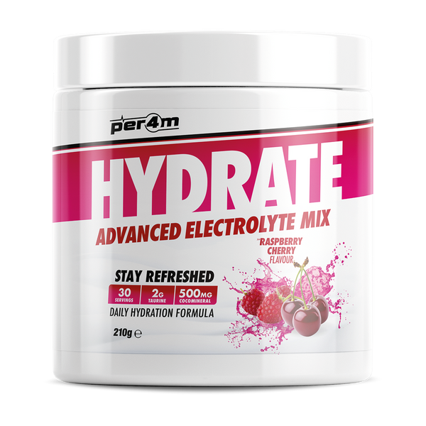 Per4m Hydration Electrolyte Mix 30 Servings - Raspberry Cherry - Electrolyte Replacements at MySupplementShop by PER4M Nutrition