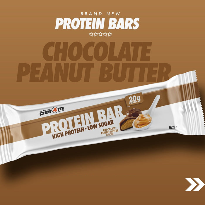 Per4m Protein Bars - 20g Protein, Low Sugar & Indulgent Taste | Ultimate Guilt-Free Snack in 8 Delicious Flavors