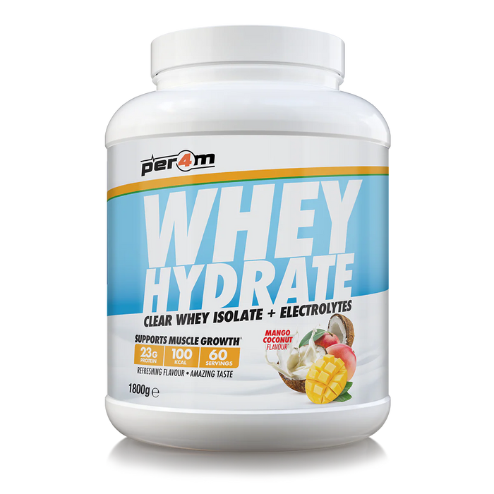 Per4m Whey Hydrate | Clear Whey Isolate Protein Drink with Electrolytes | 23g Protein, Fast Absorption, Fruity Flavour