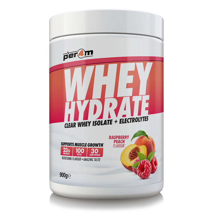 Per4m Whey Hydrate | Clear Whey Isolate Protein Drink with Electrolytes | 23g Protein, Fast Absorption, Fruity Flavour