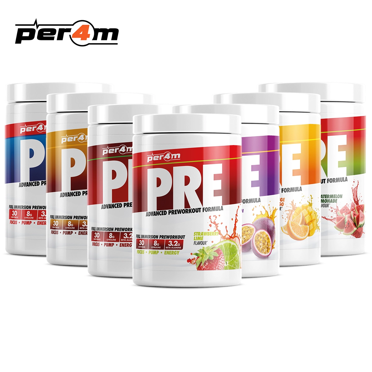 Per4m Pre Workout Stim 570g 30 Servings - Pre Workout at MySupplementShop by PER4M Nutrition