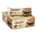 Box of Quest S'mores protein bars on a white background
