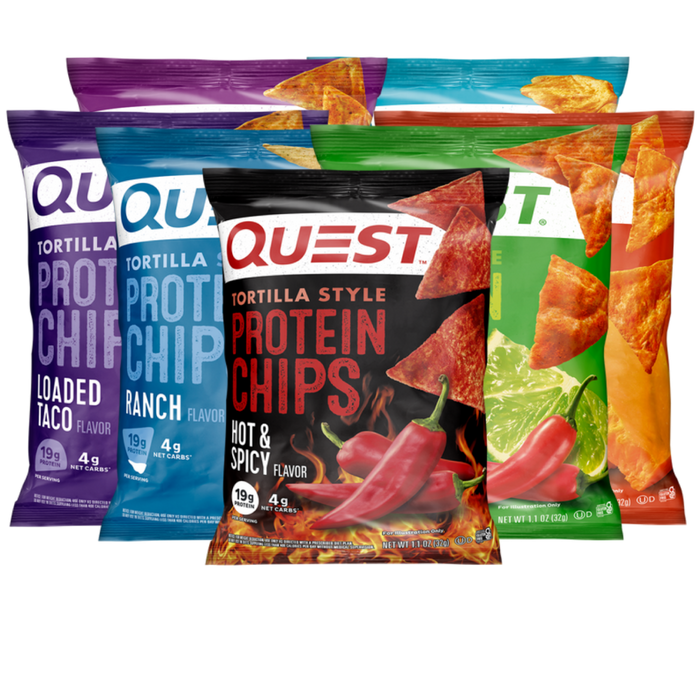 Quest Protein Chips 8 X 32g – High-Protein, Low-Carb Crunch | 19g Protein Per Serving