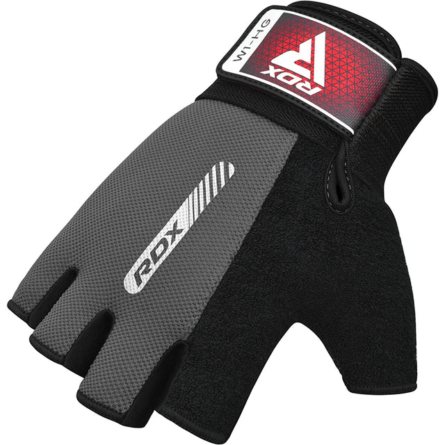 RDX Gym Weight Lifting Gloves W1 Half Grey