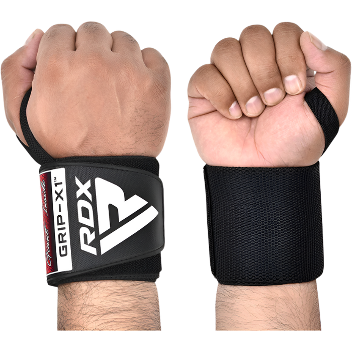 RDX Gym Wrist Wraps W3 Full Black