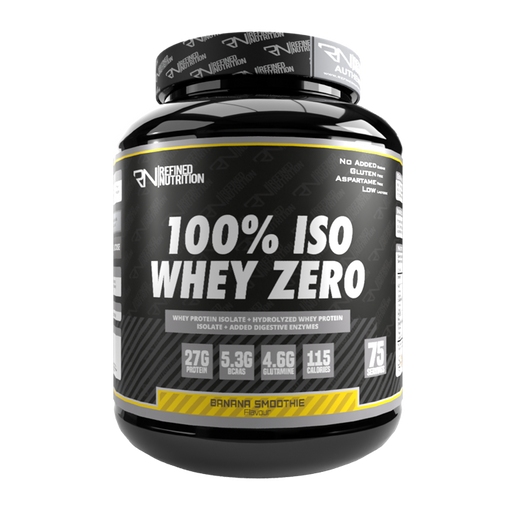 Refined Nutrition 100% Iso Whey Zero 2.27kg Banana Milkshake | Top Rated Sports & Nutrition at MySupplementShop.co.uk