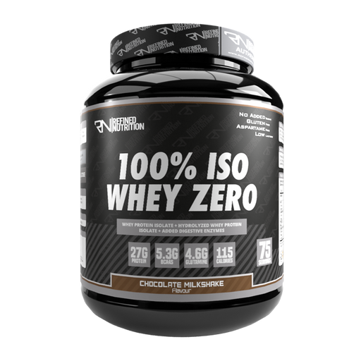 Refined Nutrition 100% Iso Whey Zero 2.27kg Chocolate Milkshake | Top Rated Sports & Nutrition at MySupplementShop.co.uk