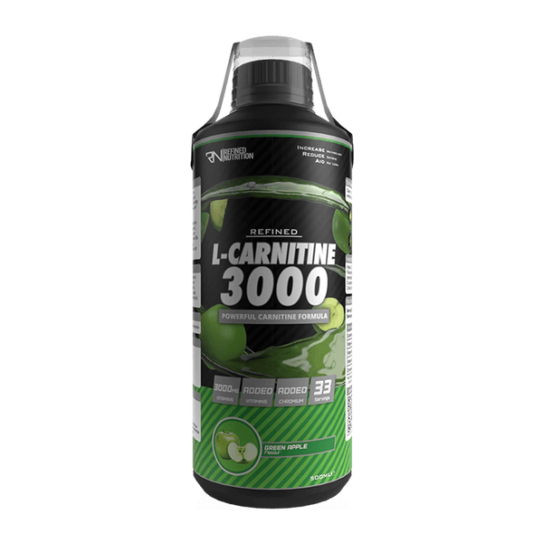 Refined Nutrition L-Carnitine 3000 500ml - Green Apple - Sports Drink at MySupplementShop by Refined Nutrition