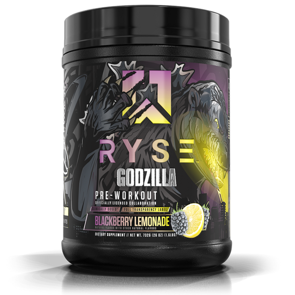 RYSE Godzilla Pre Workout 792g Godzilla Blackberry Lemonade | Premium Pre Workout Energy at MySupplementShop.co.uk