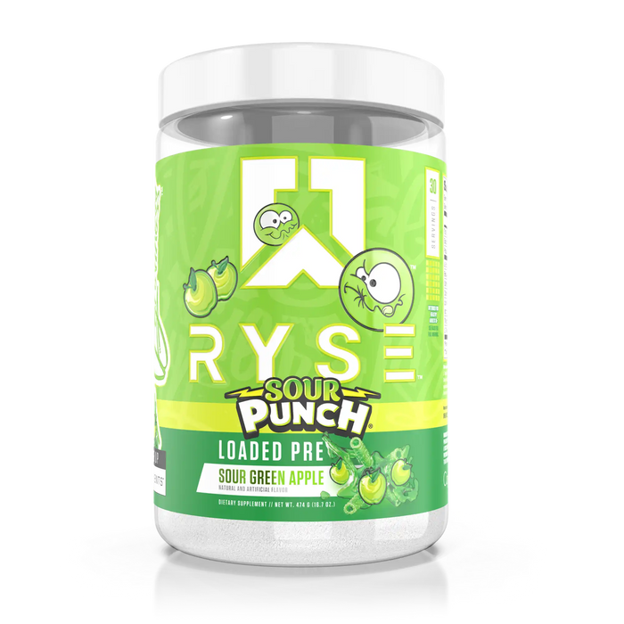 RYSE Loaded Pre - 420g / Sour Green Apple - Pre-Workout Powder