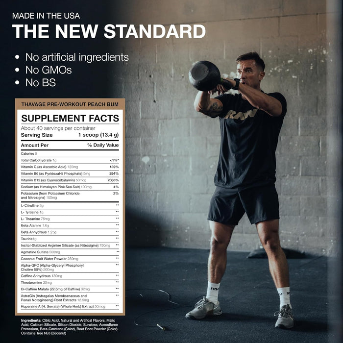 Raw Nutrition Thavage EU - Pre-Workout Powder