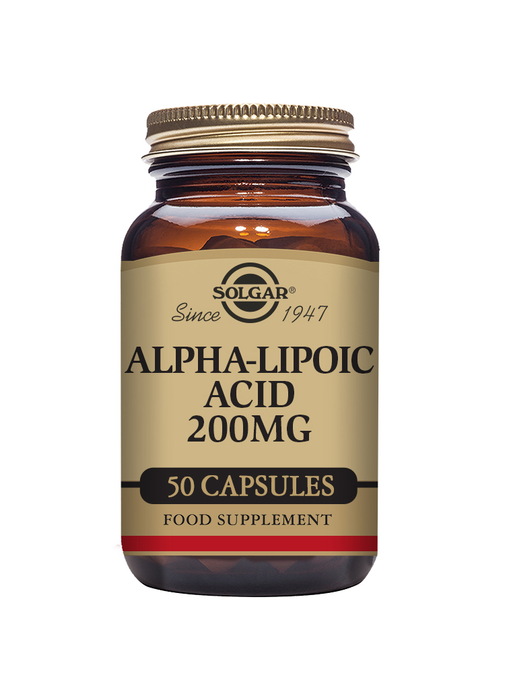 Solgar Alpha-Lipoic Acid 200mg 50 Veg Caps - Sports Nutrition at MySupplementShop by Solgar