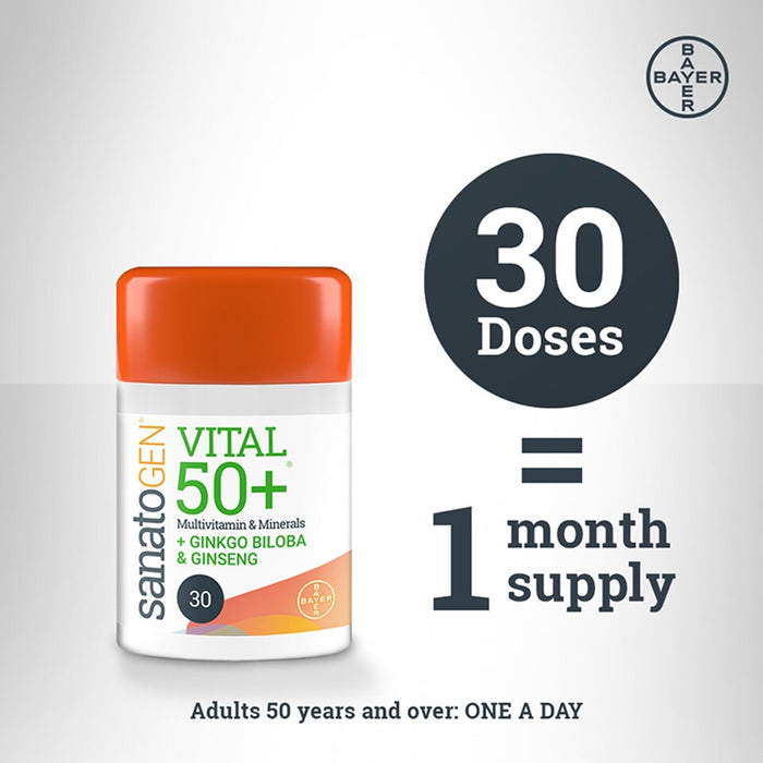 Sanatogen Vital 50+ Multivitamin & Minerals 30 Tablets