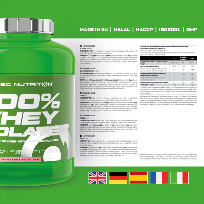 Scitec Nutrition 100% Whey Isolate