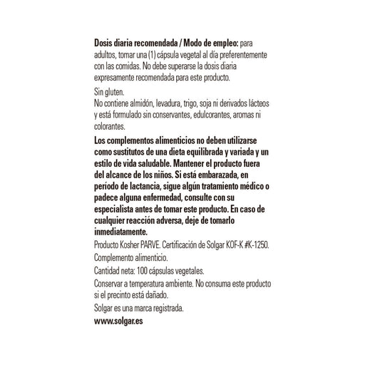 Solgar Boron 3mg 100 CAP