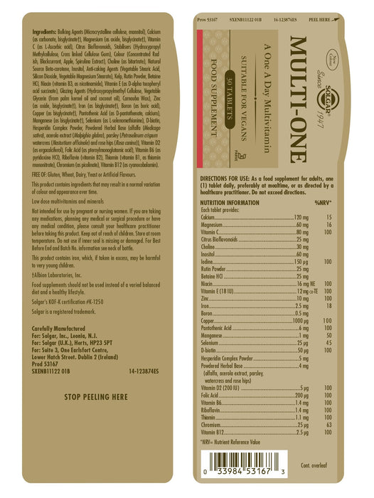 Solgar Multivitamin I 36x30 TAB