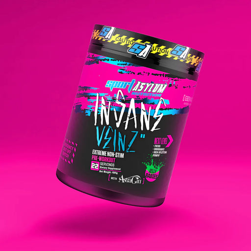 Sport Asylum Insane Veinz - 484g / Jelly Babies - Pre-Workout Powder