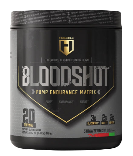 Hosstile Bloodshot NON STIM Pre Workout 20 Serv - Strawberry Kiwi - Sports Nutrition at MySupplementShop by Hosstile