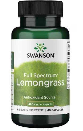 Swanson Full Spectrum Lemongrass, 400mg (EAN 087614119311) - 60 caps - Sports Nutrition at MySupplementShop by Swanson