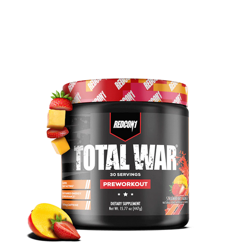 Redcon1 Total War Preworkout 30 Servings - Strawberry Mango - Pre Workout at MySupplementShop by RedCon1