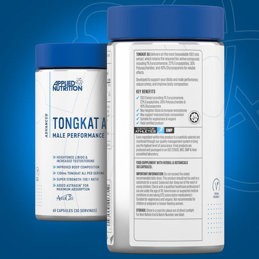 Applied Nutrition Tongkat Ali 60 Capsules - Testosterone Booster at MySupplementShop by Applied Nutrition