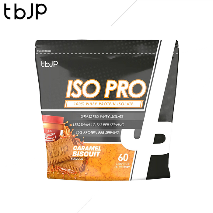 Trained by JP IsoPro 1.8kg - Caramel Biscuit - Whey Protein Isolate at MySupplementShop by Trained by JP