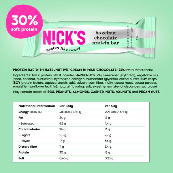 NICK's Protein Bar 12x50g