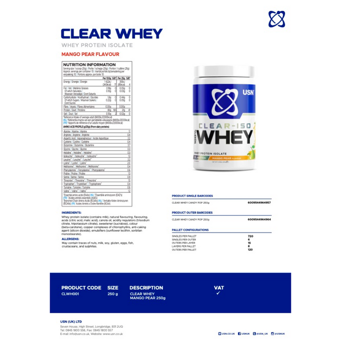 USN Isoclear Whey 250g