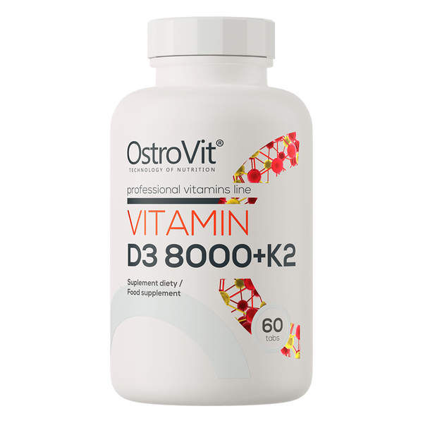 OstroVit Vitamin D3 8000 IU + K2 60 Tabs